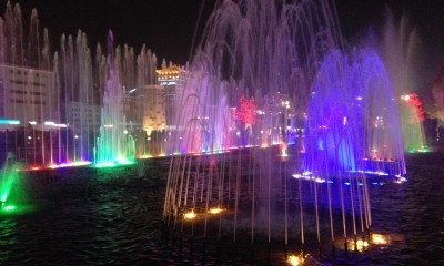 fountain show xian