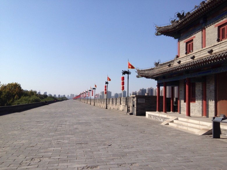 Povozite mestni zid Xian