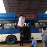 Local bus from Vientiane to Thakhek