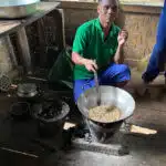 Braai en drink die vars koffie