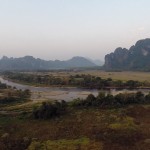 Horkovzdušný balón Vang Vieng Laos