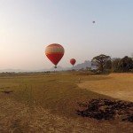 Varm luftballon Vang Vieng Laos