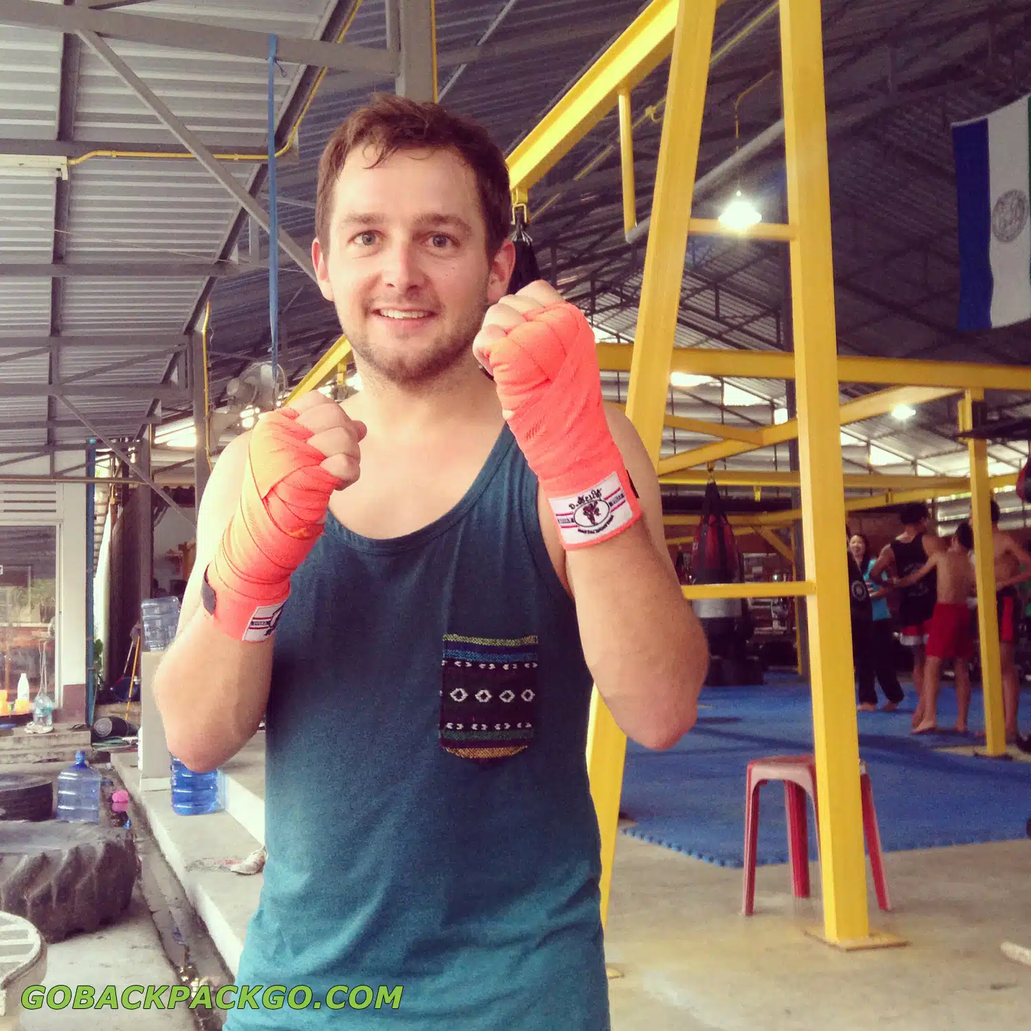 Muay Thai trejnanta Tajlandon