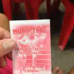 Muay Thai trejnanta Tajlandon