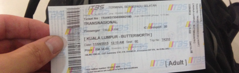 Autobús Kuala Lumpur Penang