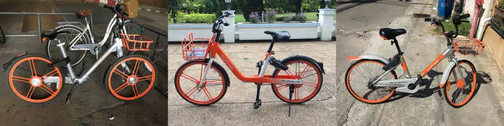 Sådan bruges den orange mobike Chiang Mai